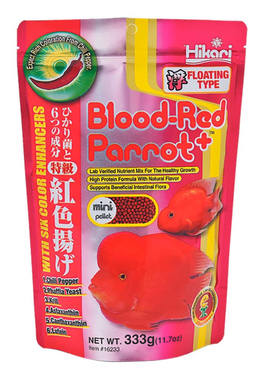 Hikari USA Blood-Red Parrot+ Floating Fish Food 1ea/11.7 oz, Mini