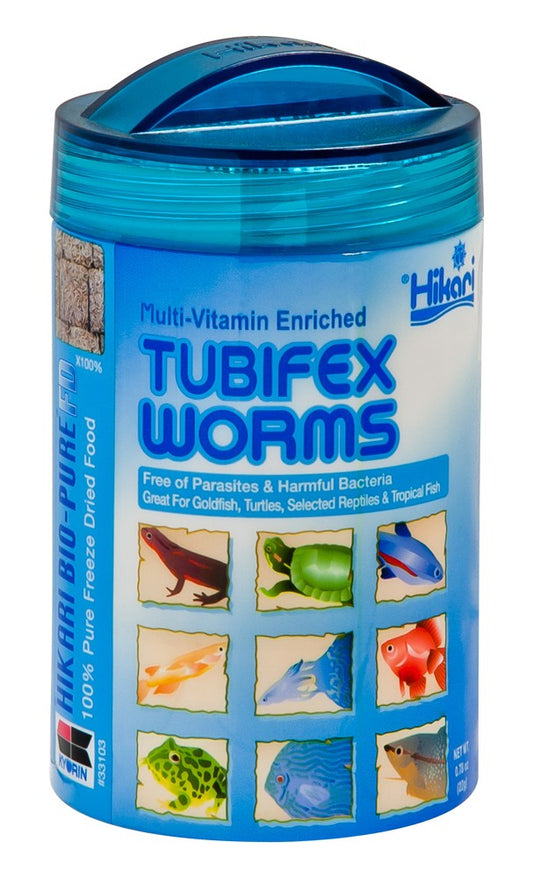 Hikari USA Bio-Pure Tubifex Worms Freeze Dried Fish Food 1ea/0.78 oz