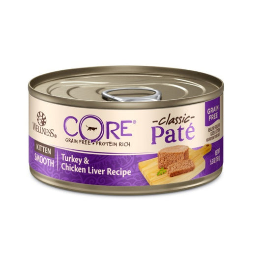 Wellness Cat Core Kitten Turkey Chicken Liver Pate 5.5oz. (Case of 24)