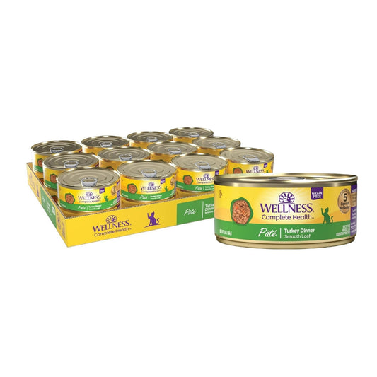 Wellness Cat Complete Health Grain-free Turkey Pate 3oz. (Case of 24)