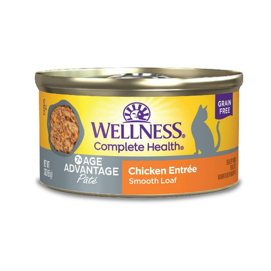 Wellness Complete Health Cat Age Advantage Chicken Pate 3oz. (Case of 24)