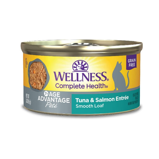 Wellness Complete Health Cat Age Advantage Tuna Salmon Pate 3oz. (Case of 24)