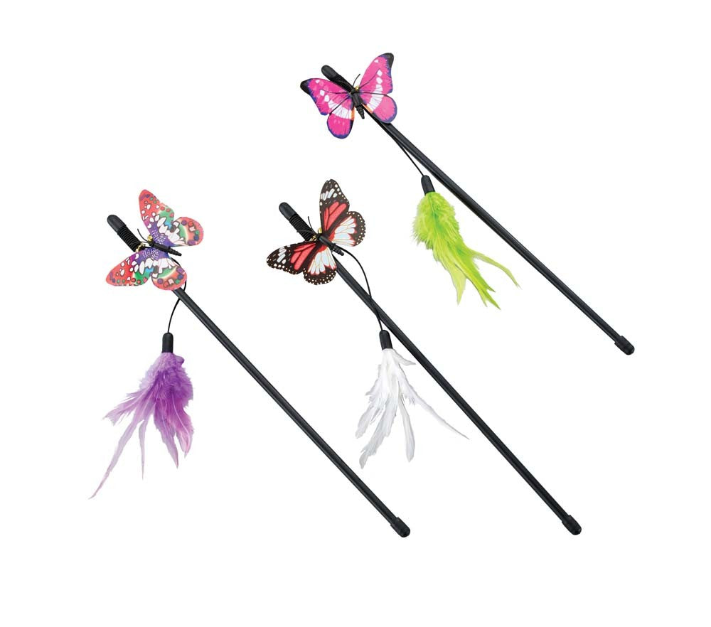 Spot Fluttery Butterfly Teaser Wand 16in