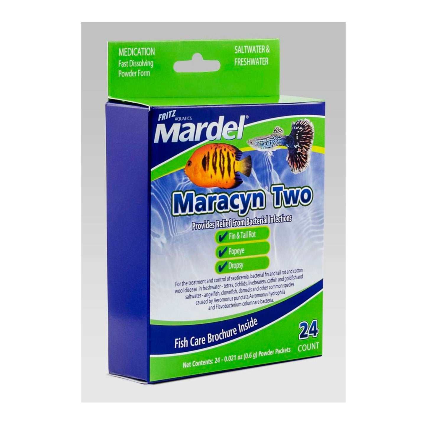 Mardel Maracyn 2 Antibacterial Medication 1ea/0.021 oz, 24 ct