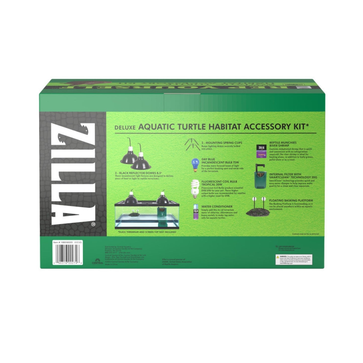 Zilla Aquatic Turtle Accessory Kit 1ea