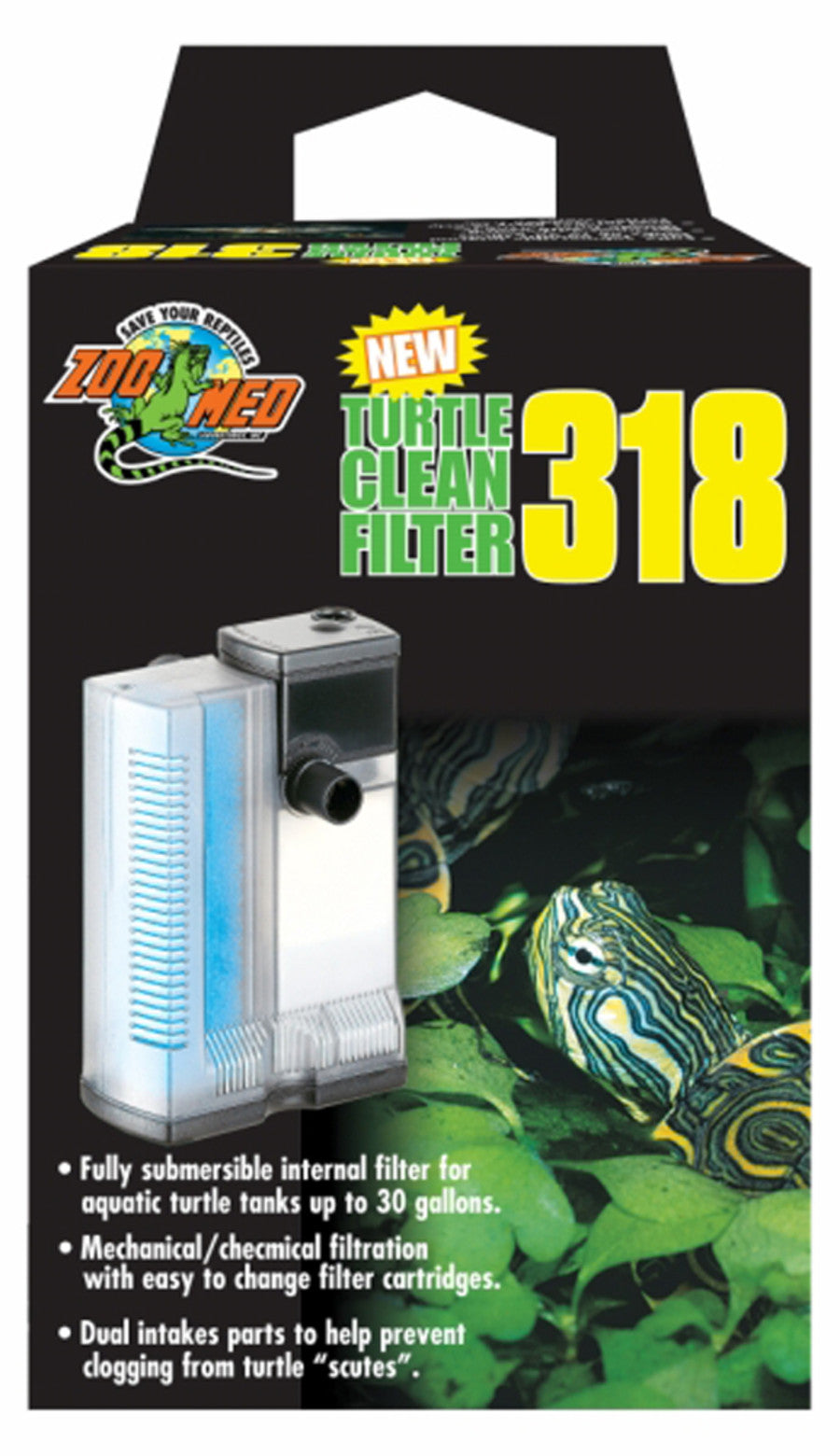 Zoo Med Turtle Clean 318 Submersible Filter 1ea