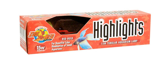 Zoo Med Highlights Incandescent Aquarium Bulb Red 1ea/15 W