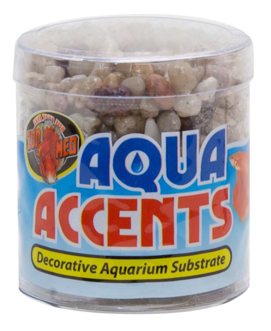 Zoo Med Aqua Accents River Pebbles Light 1ea/8 oz