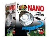 Zoo Med Nano Dome Lamp Fixture Black 1ea/4 in