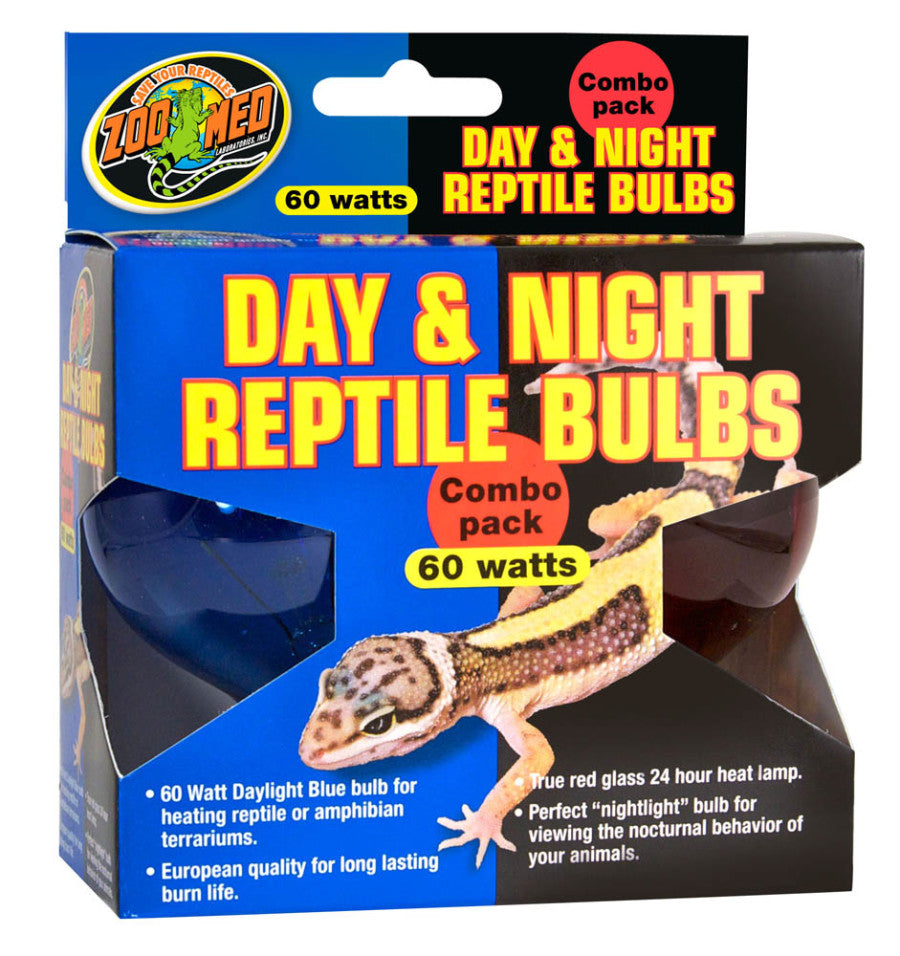 Zoo Med Day & Night Reptile Bulb Combo Pack 1ea