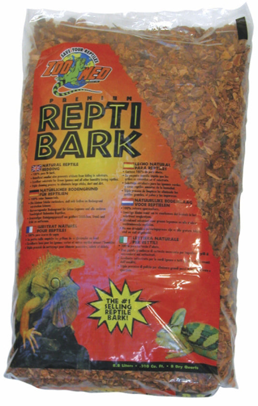 Zoo Med Premium ReptiBark Bedding Substrate Brown 1ea/24 qt