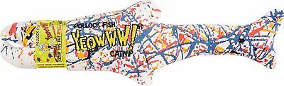 Yeowww! Pollock Fish Catnip Toy Multi-Color 1ea/11 in