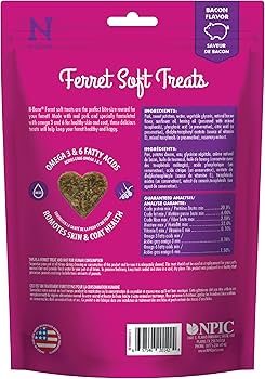 N-Bone Ferret Chew Treats In Bacon 3Oz.