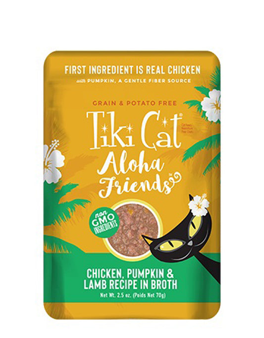 Tiki Pets Cat Aloha Chicken Pumpkin and Lamb 2.5oz. (Case of 12)