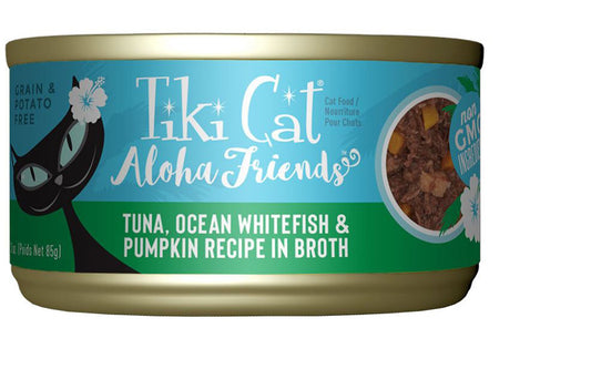 Tiki Pets Cat Aloha Tuna Whitefish 3oz. (Case of 12)