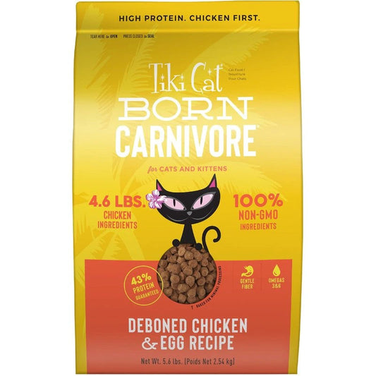 Tiki Pet Cat Carnivore Grain Free Chicken and Egg 5.6lbs.