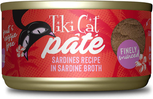 Tiki Pets Cat Grill Sardines Pate 2.8oz. (Case of 12)