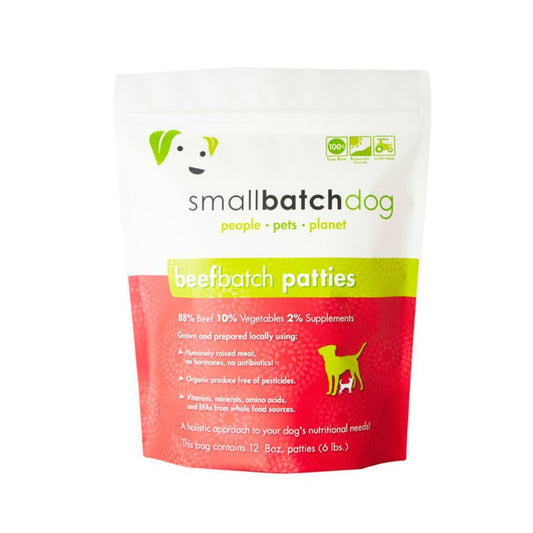 Smallbatch Dog Frozen Beef Patties 6Lb