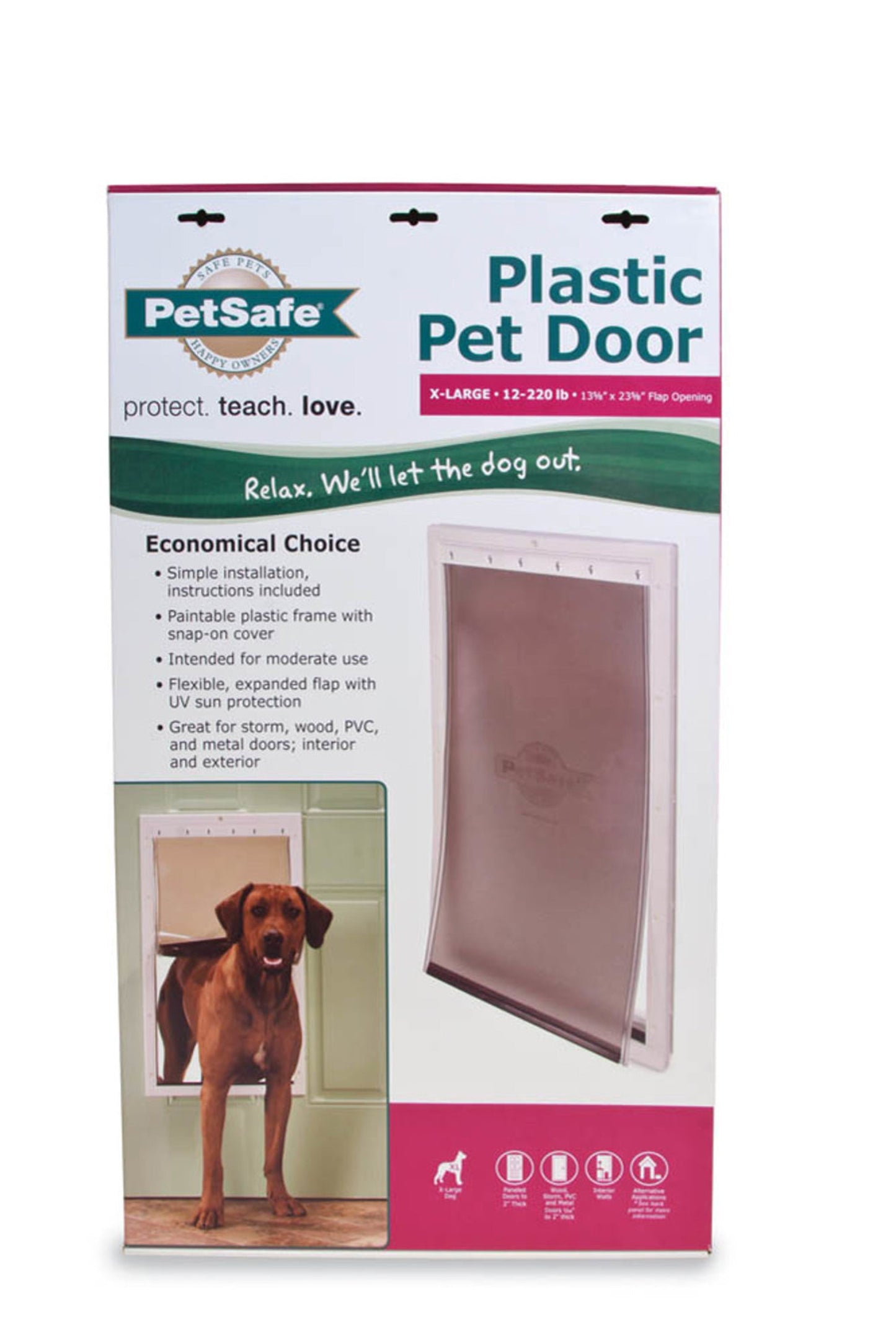 PetSafe Plastic Pet Door White 1ea/XL