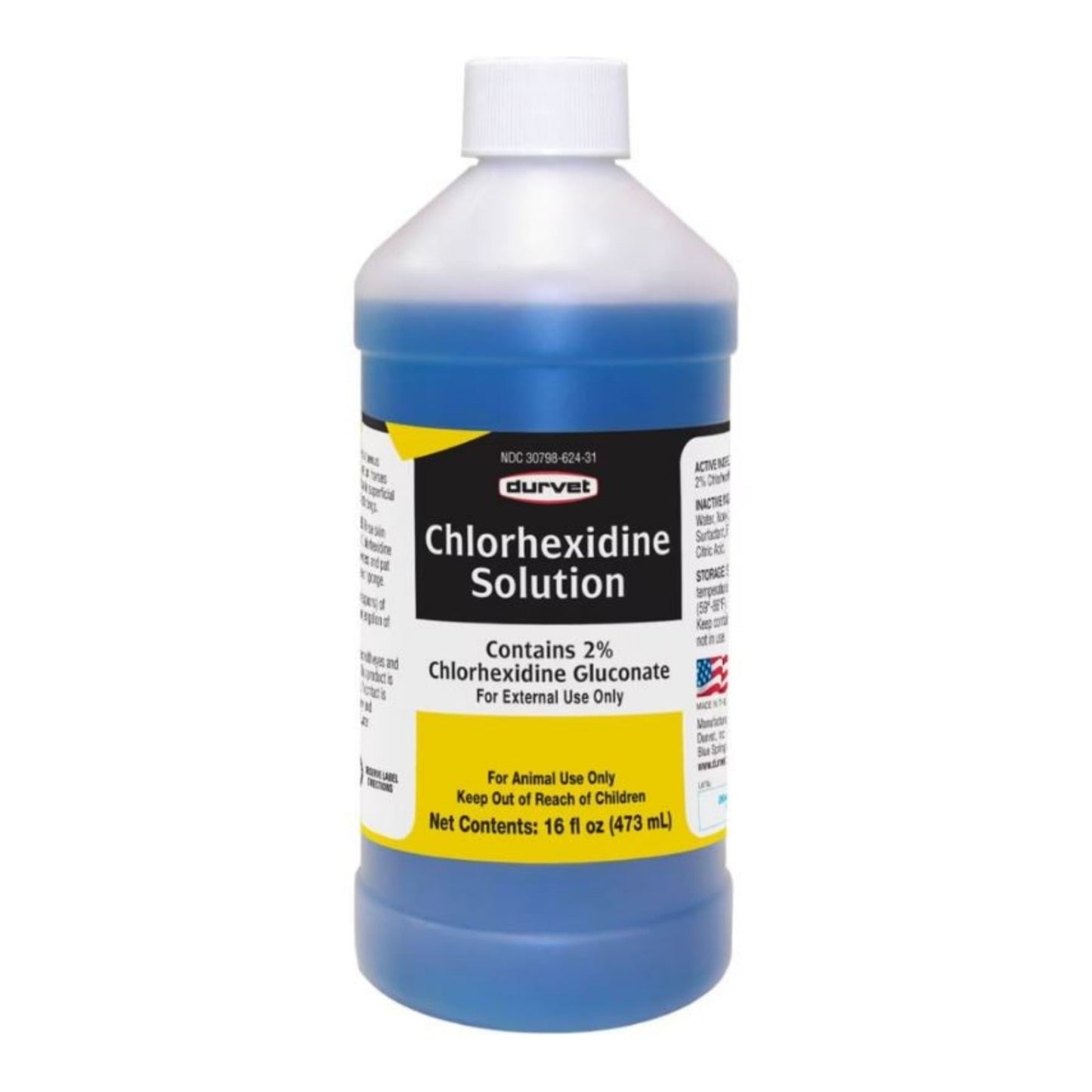 Durvet Chlorhexidine Gluconate 2% Solution 16oz.