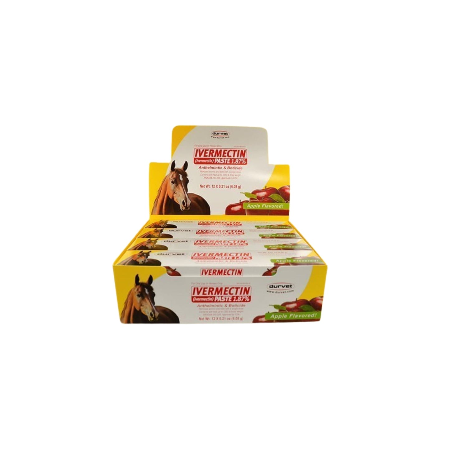 Durvet Ivermectin Paste 1.87% For Horses Display (Case of 12)