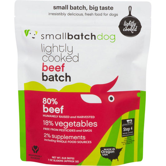 Smallbatch Dog Frozen Lightly Cooked Beef 2Lb