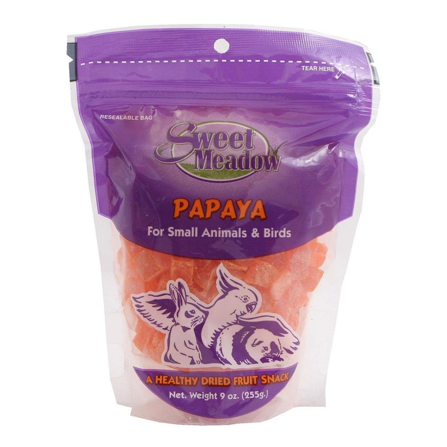 Sweet Meadow Farm Dried Papaya Treat for Small Animals 1ea/9oz.