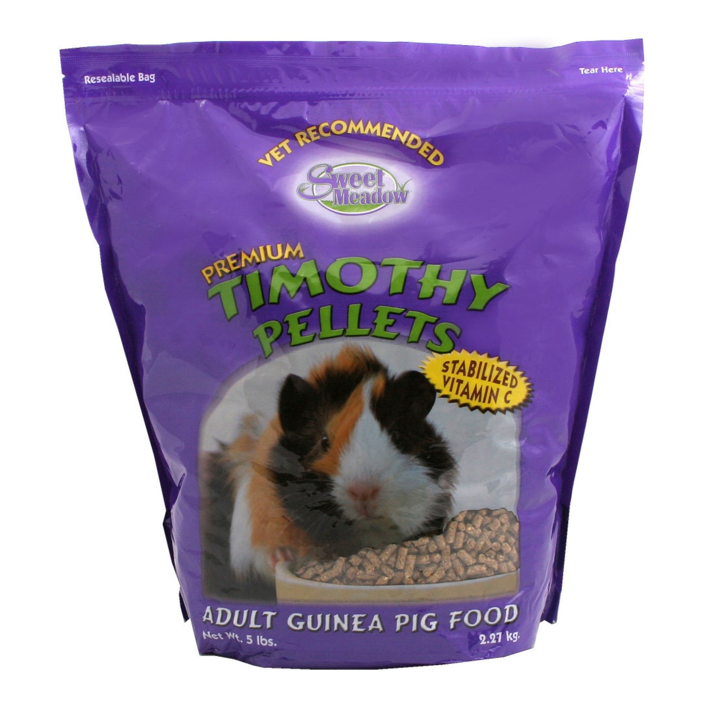 Sweet Meadow Farm Premium Timothy Pellets Guinea Pig Food 1ea/5 lb