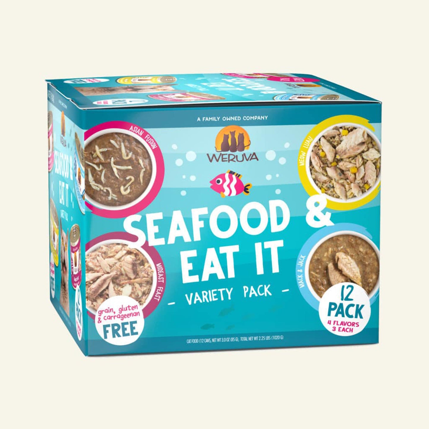 Weruva Cat Seafood and Eat It! Variety Pack 3oz. (Case of 12)