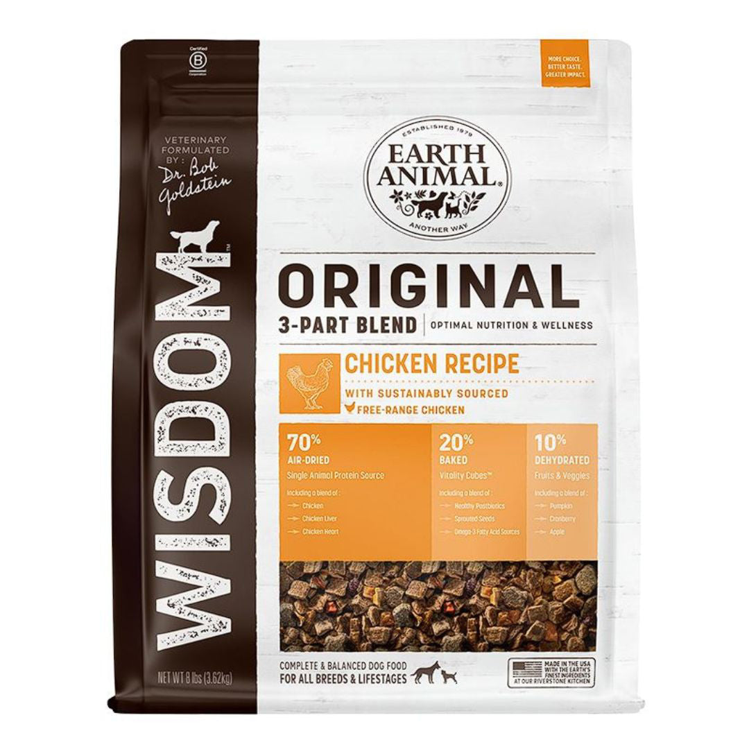 **Earth Animal Dog Wisdom Original Chicken 8 Lb