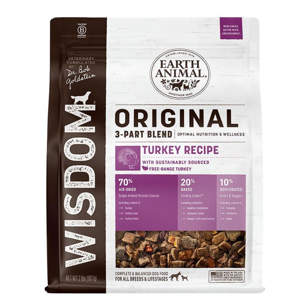 **Earth Animal Dog Wisdom Original Turkey 2 Lb