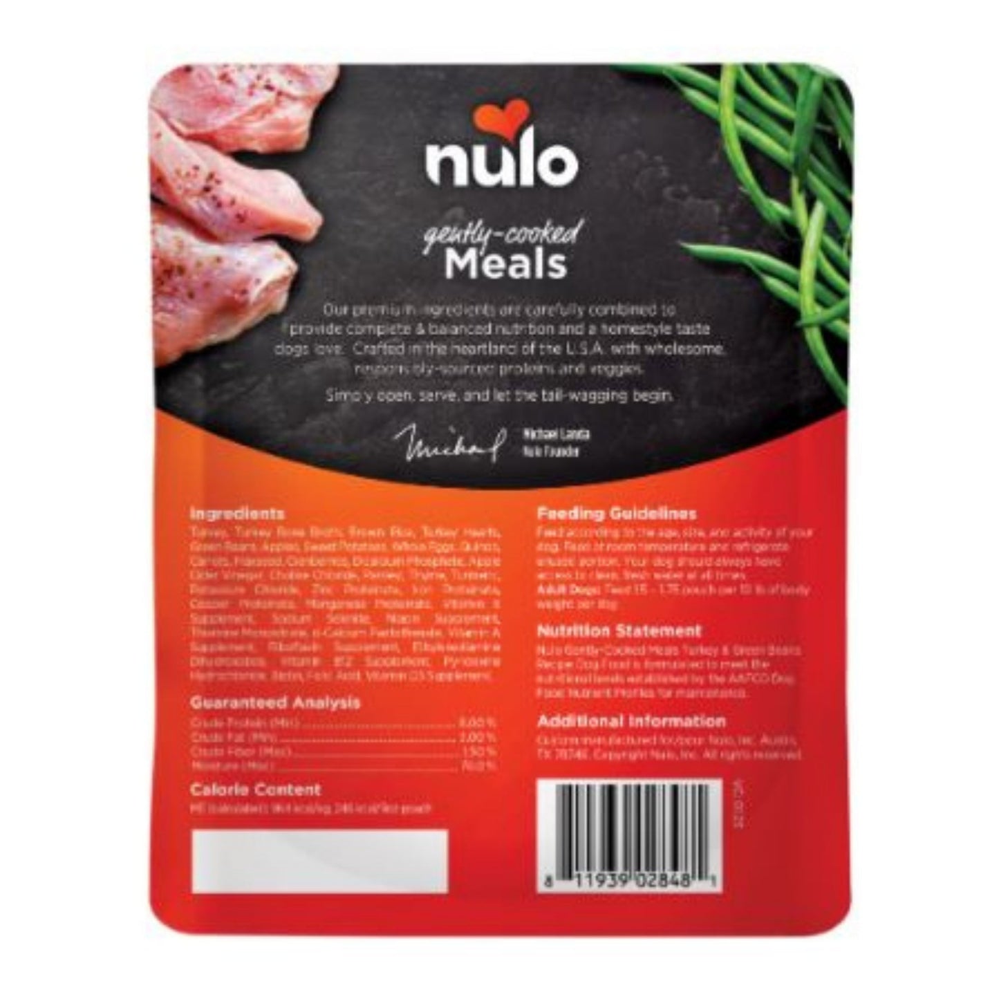 Nulo Dog Gently Cooked Turkey & Green Beans 9oz.