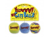 Yeowww! My Cats Ball Catnip Toy Multi-Color 1ea/2 in, 3 pk