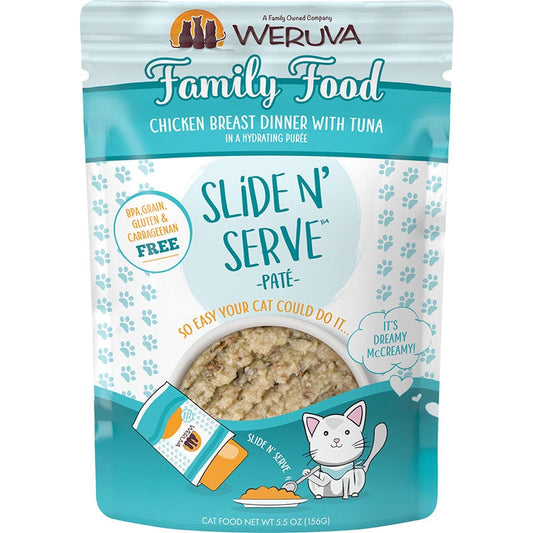 Weruva Cat Pates Family Food Chicken Breast Dinner with Tuna 5.5oz. (Case of 12)