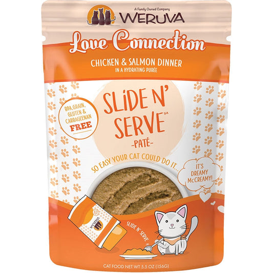 Weruva Cat Pates Love Connection Chicken and Salmon Dinner 5.5oz. (Case of 12)