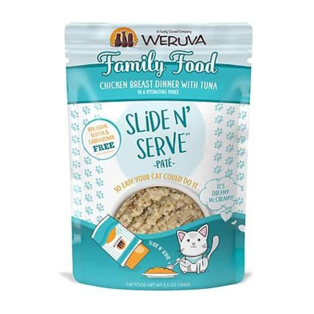 Weruva Cat Pates Family Food Chicken Breast Dinner with Tuna 2.8oz. (Case of 12)