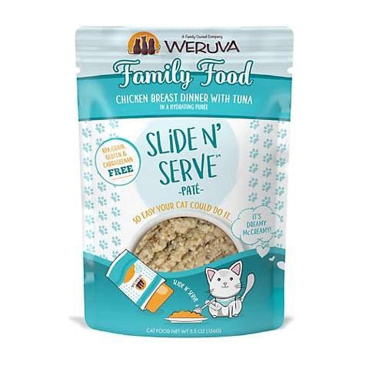 Weruva Cat Pates Family Food Chicken Breast Dinner with Tuna 2.8oz. (Case of 12)