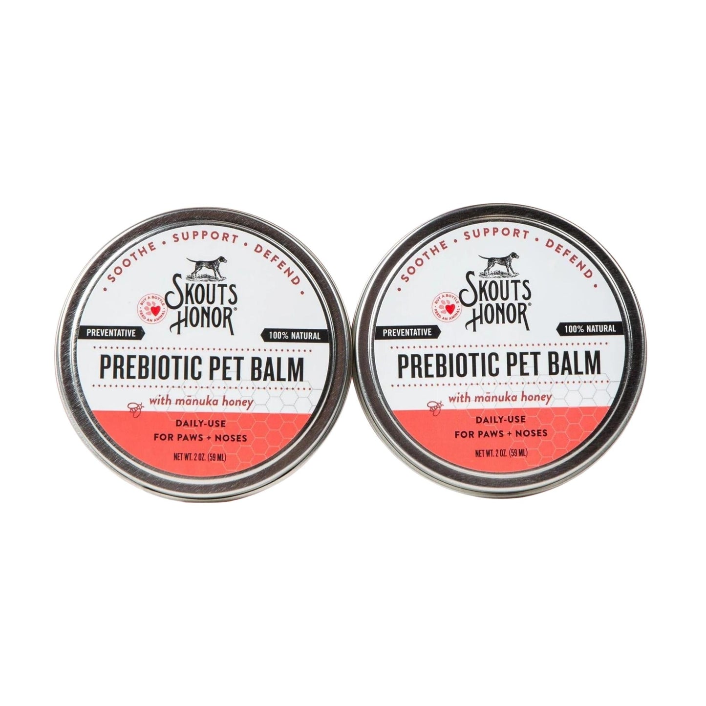 Skouts Honor Dog & Cat Prebiotic Paw Balm 2oz. 6 Pack Display