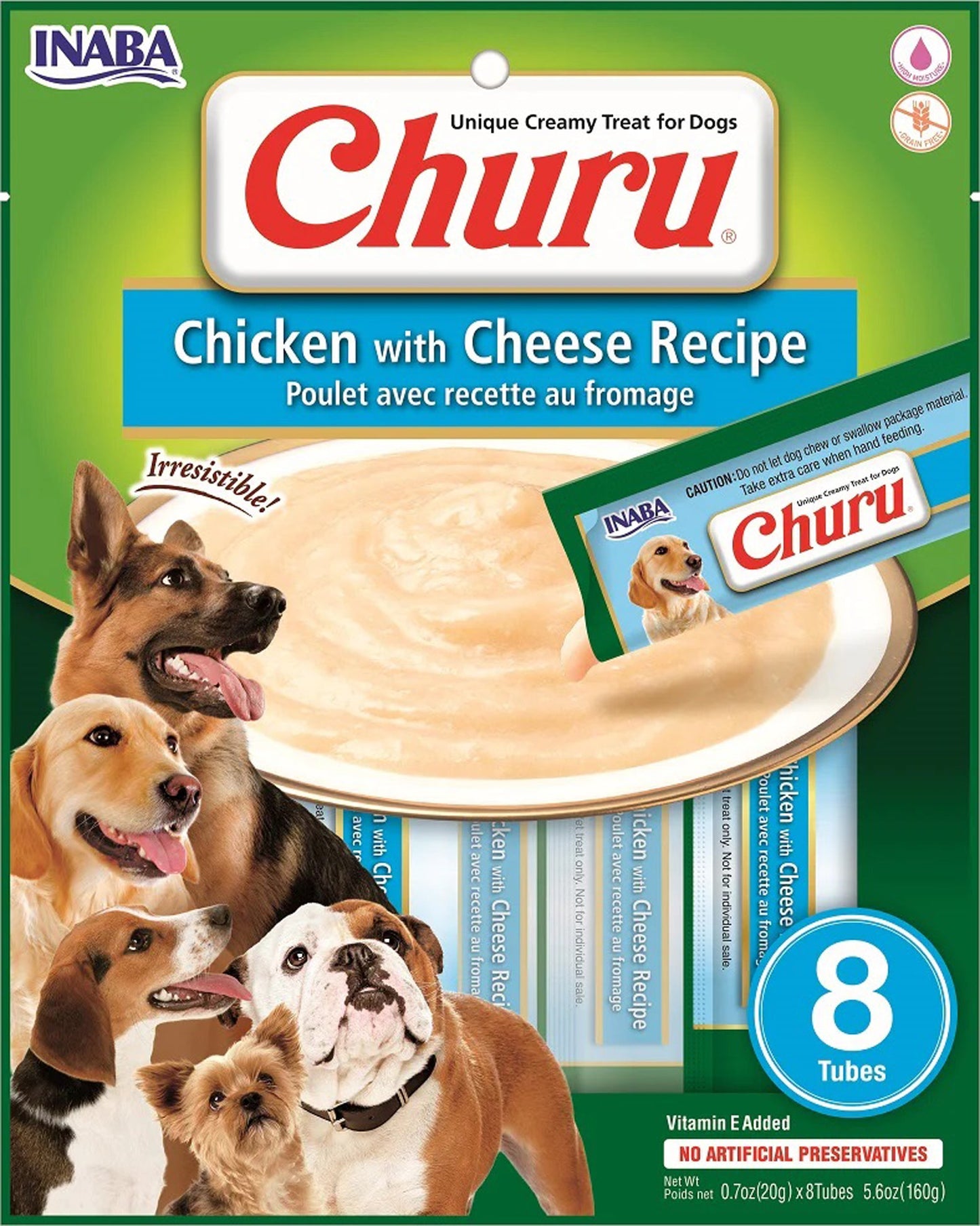 **Inaba Dog Churu Chicken Cheese 5.6oz. (6 Count)