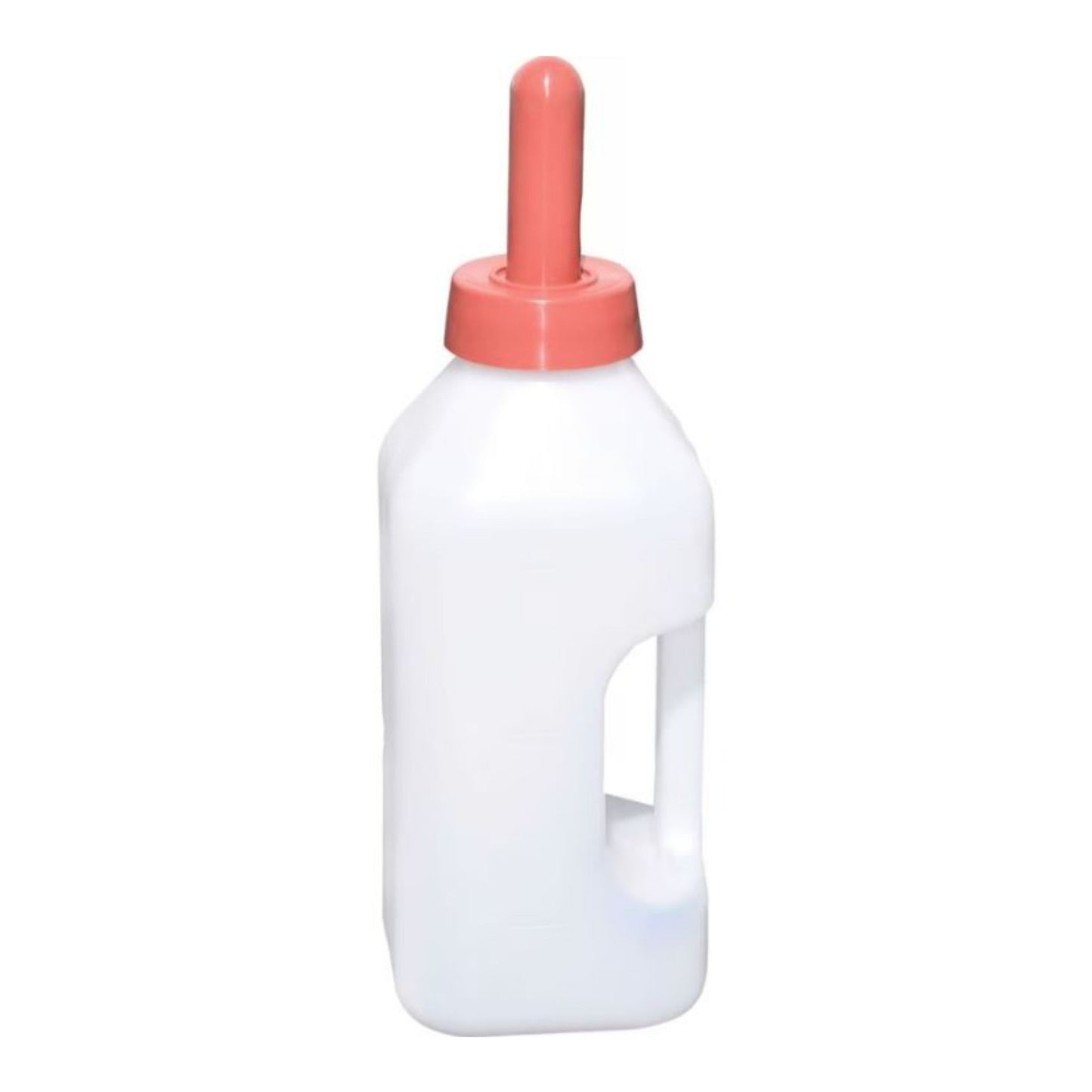 Snap On Nipple Calf Bottle w/Handle White 2Qt