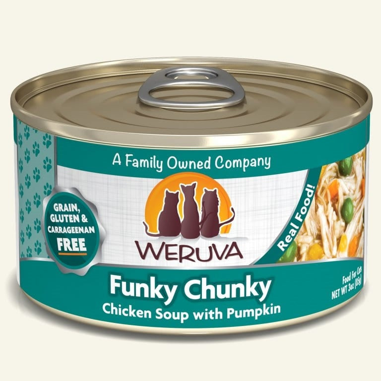 Weruva Cat Funky Chunky Chicken Soup with Pumpkin 3oz. (Case of 24)