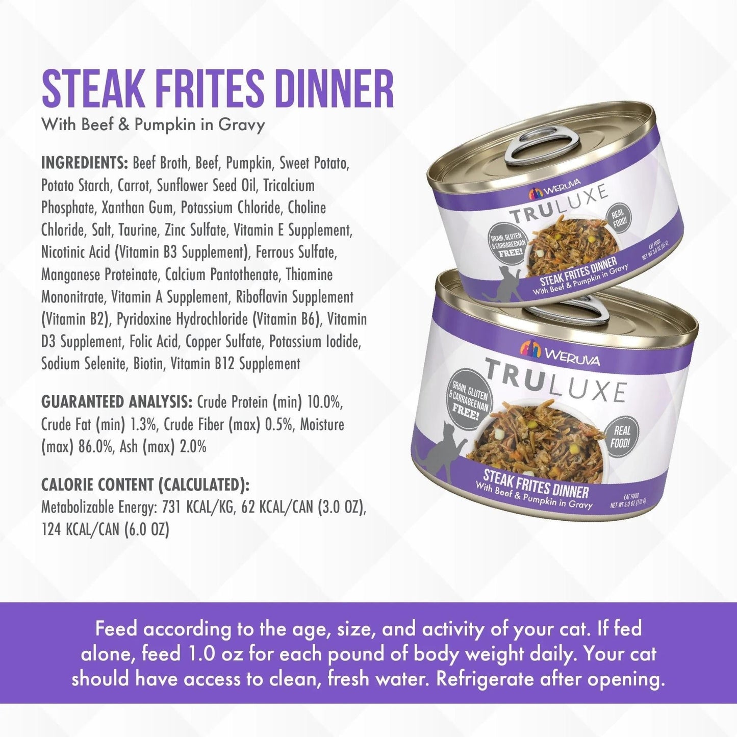 Truluxe Cat Steak Frites 3Oz (Case of 24)