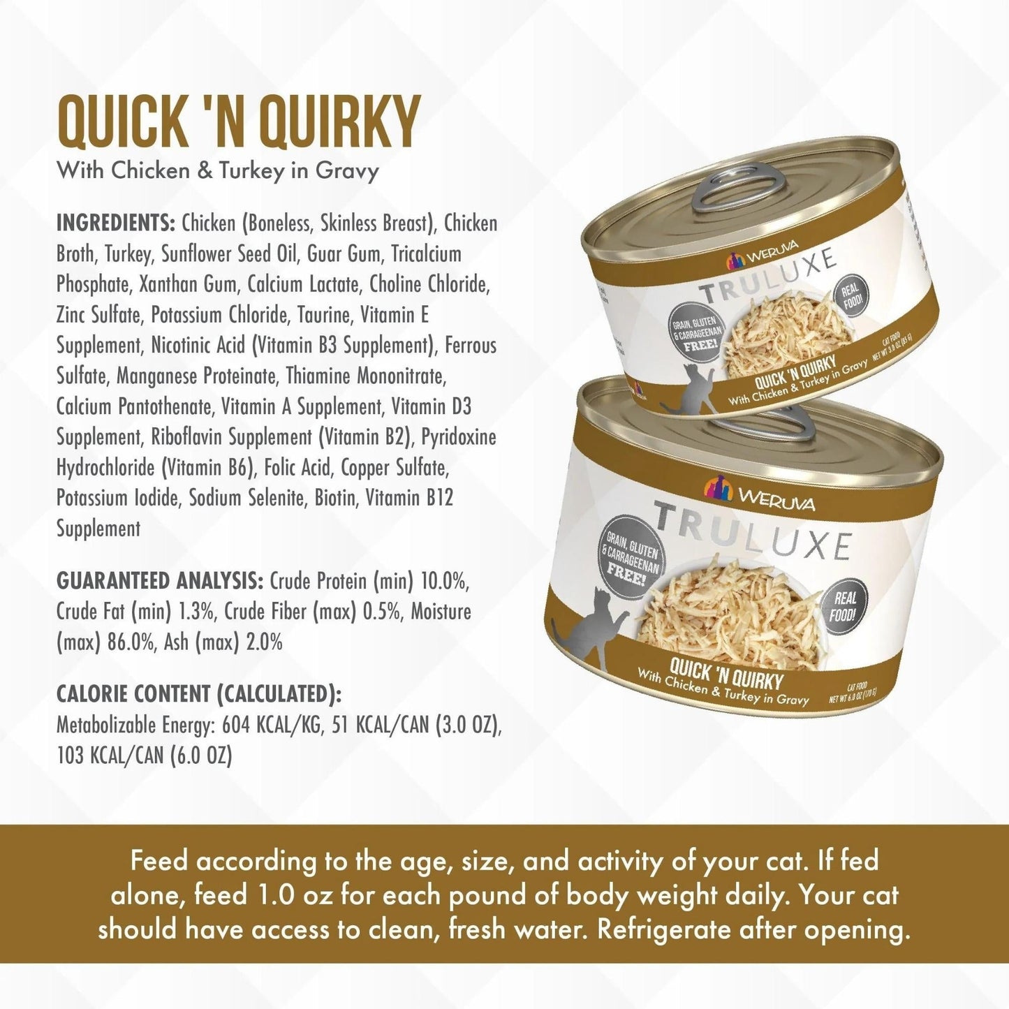 Truluxe Cat Quick N Quirky 6Oz (Case of 24)