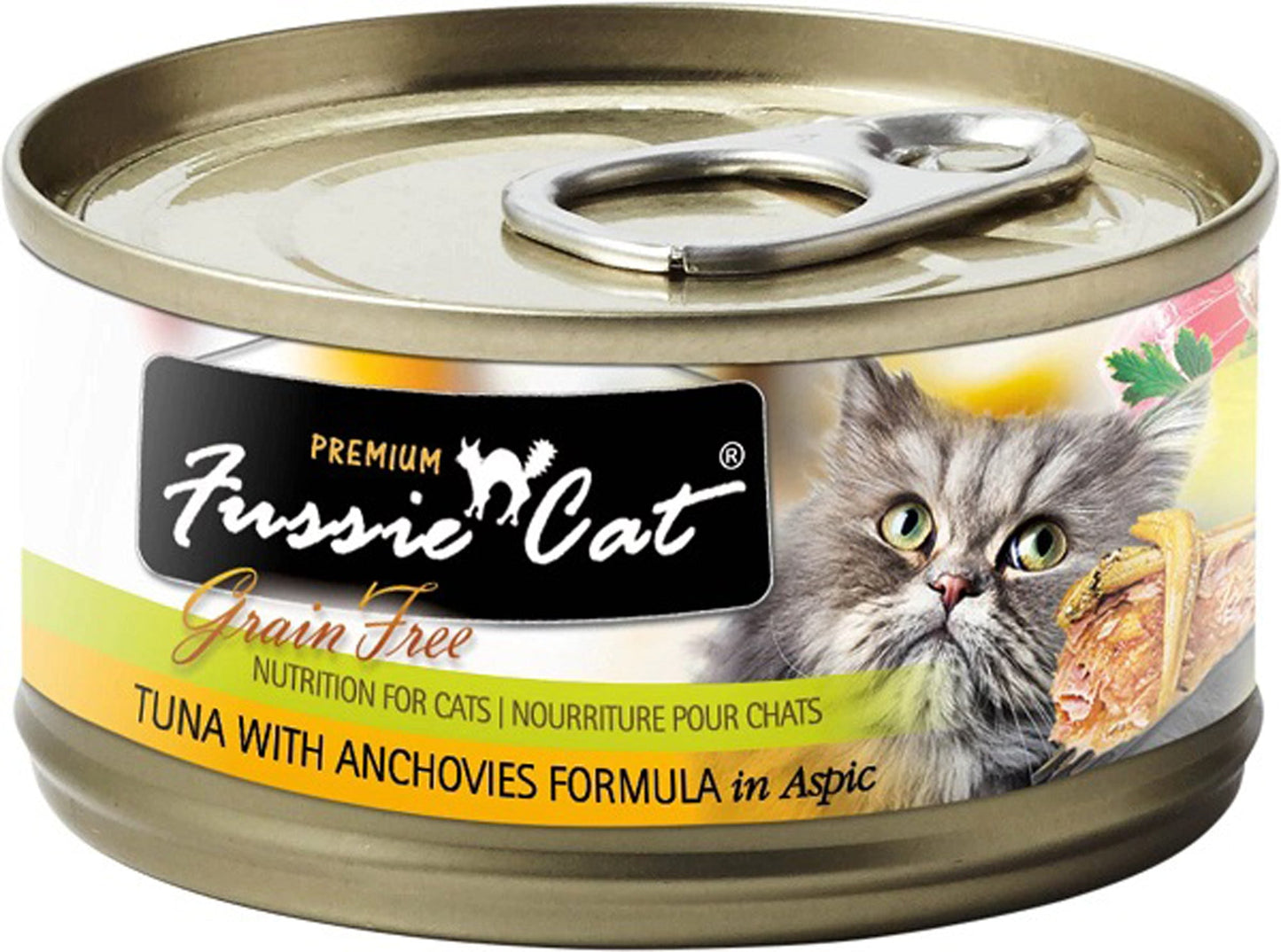 **Fussie Cat Grain Free Tuna with Anchovie 5.5oz. (Case of 24)