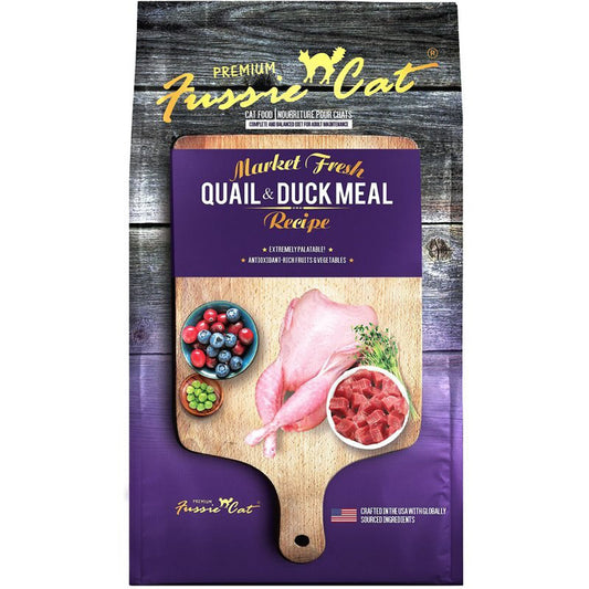 **Fussie Cat 2Lb Quail Duck Meal