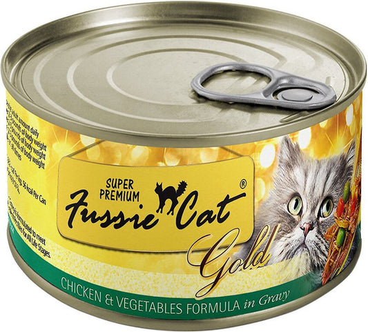 **Fussie Cat Chicken Vegetables With Gravy 5.5oz. (Case of 24)