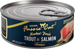 **Fussie Cat Market Fresh Trout & Salmon Pate 5.5oz. (Case of 24)